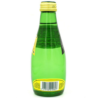 perrier 巴黎水 充气天然矿泉水 青柠味 200ml*24瓶