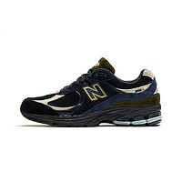 new balance 2002R系列 中性跑鞋 ML2002R9 黑蓝/墨绿 36