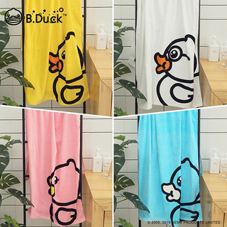 小黄鸭（B.Duck）纯棉割绒印花儿日用浴巾 经典黄