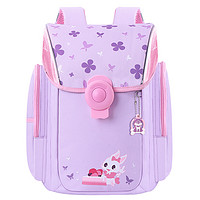 咔米嗒（KAMIDA）小学生书包男女孩儿童减负书包1-3-6年级双肩休闲学生背包bag737-03蛋糕兔紫色