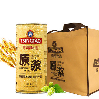 TSINGTAO 青岛啤酒 原浆啤酒 1L*6罐