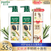 Hazeline 夏士莲 夏士莲黑芝麻黑亮滋养发根发丝去头屑洗发水750g*2