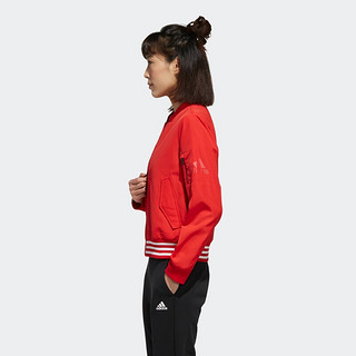 adidas 阿迪达斯 WV 3S BOMBER 女子运动夹克 FI9270 红色 M