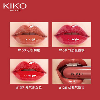 KIKO 双头唇釉唇彩6ml 106 哑光唇釉丝绒镜面唇釉口红 一支两用  不沾杯不掉色