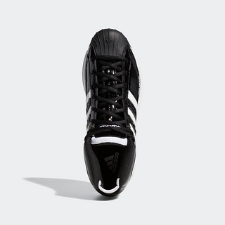 阿迪达斯官网 Pro Model 2G男子场上篮球运动鞋EF9821 EF9824（48.5、一号黑/白/一号黑）