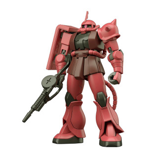 商品万代拼装模型hguc1144扎古ii夏亚专用红扎古新生版渣古