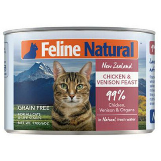 K9 Natural猫罐头170g主粮猫粮无谷主食罐头成猫幼猫通用新西兰feline猫罐头 随机口味 170g