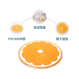 怡亲 可拆洗狗狗凉席垫子狗狗垫子耐咬猫垫子不粘毛宠物凉席冰垫 橙子60*60cm