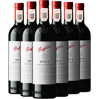 Penfolds 奔富 BIN2 慕合怀特 设拉子红葡萄酒 750ml*6瓶