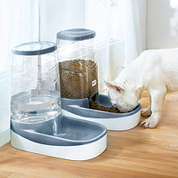 宠物狗狗猫咪自动饮水器饮水机喂食器猫喂水器水盆狗喝水神器用品（饮水器?蓝色（加购送火腿肠*3)）