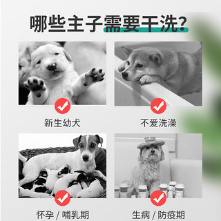 狗狗洗澡干洗粉宠物猫咪幼犬免洗泡沫沐浴露杀螨除菌全身干粉用品（驱虱除痒（栀子花香）买1送1同款 加购送洗澡刷 400g）