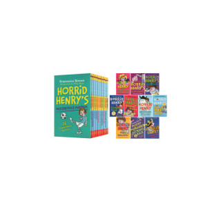 英文原版 Horrid Henry's Mischievous Mayhem 淘气包亨利 10册盒装 幽默章节桥梁小说 中小学生课外阅读 图画故事书