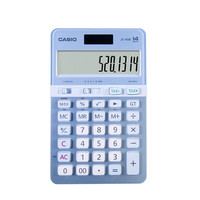 CASIO 卡西欧 JS-40B-BU 办公计算器 粉蓝色彩