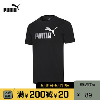 PUMA 彪马 PUMA彪马官方 新款男子印花圆领短袖T恤 ESS+ LOGO 583843