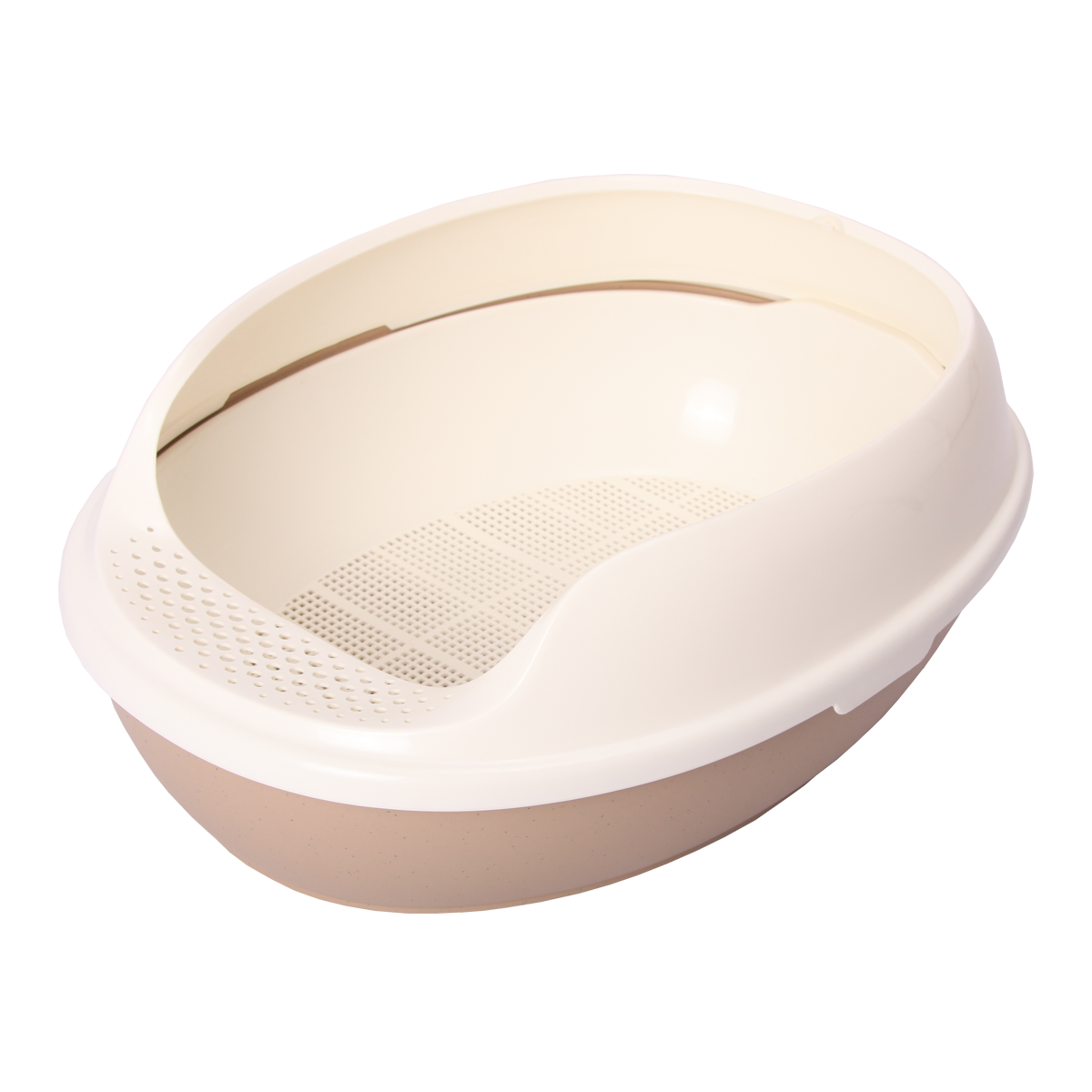 美卡猫厕所猫砂盆单层双层松木膨润土猫沙盆网格大号江浙沪皖包邮（亚银灰-封闭式机器猫-送猫砂铲52*42*40 3.2kg）