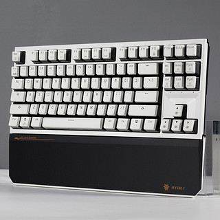 Hyeku 黑峡谷 X3 87键 2.4G双模机械键盘 黑森林慕斯 凯华BOX流沙金轴 单光