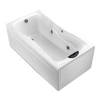 KOHLER 科勒 欧格拉斯系列 K-20627T-K-0 整体化按摩浴缸 1.5m 左角位