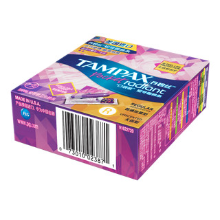 TAMPAX 丹碧丝 幻彩系列 短导管卫生棉条 普通流量型 7支