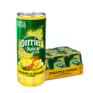 Perrier 巴黎水 桃子&樱桃味 250ML*24罐