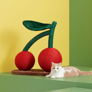 未卡猫爬架猫剑麻耐磨用品猫玩具水果大樱桃2球