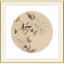 buybuyART 买买艺术 买买艺术 周磊作品版画《二十四节气》系列 客厅 餐厅 卧室 沙发背景墙装饰画 春分 画框尺寸50*50cm