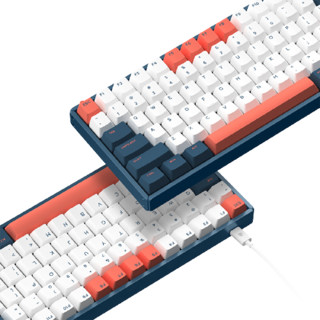 IQUNIX F96-珊瑚海机械键盘 无线键盘 CNC铝合金外壳PBT热升华键帽蓝牙双模游戏键盘 有线单模 RGB背光 cherry茶轴
