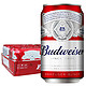 京东PLUS会员：Budweiser 百威 淡色拉格啤酒 330ml*24听 整箱装