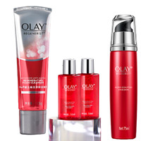 OLAY 玉兰油 新生水乳洁面4件套护肤品套装 天作之盒 洗面奶+活肤乳液内含大红水爽肤水)