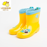 lemonkid 柠檬宝宝 PVC卡通雨鞋 LE100118 黄色小狗 20码