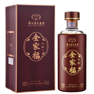 商品moutai茅台全家福人和53vol酱香型白酒500ml单瓶装