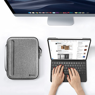 tomtoc iPadPro2021保护套平板11寸12.9带键盘10.9air4硬壳收纳包 轻量版-晨曦橘 iPad Pro 2020版全面屏（11英寸）