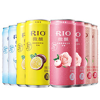 RIO 锐澳 锐澳（RIO）洋酒 鸡尾酒 预调酒 乳酸菌 白桃 百香果 玫瑰荔枝味330ml*8罐