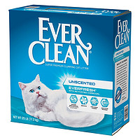 值选、今日必买、PLUS会员：EVER CLEAN 铂钻 高效除臭低尘膨润土猫砂 （蓝标 ）11.3kg