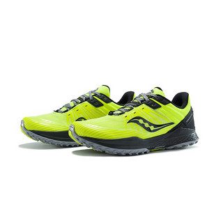 saucony 索康尼 Mad River 激流 TR2 男子跑鞋 S20582-35 柠檬黄黑 42.5