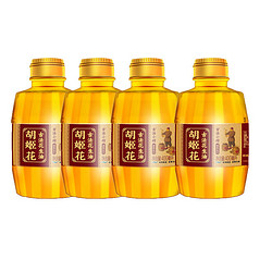 胡姬花 古法小榨花生油压榨一级纯400ml*4小瓶装炒菜烘焙食用油