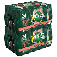 perrier 巴黎水 西柚味气泡矿泉水塑料瓶装 500ml*24瓶箱*2件装（英版）