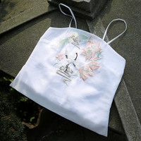 钟灵记 仙鹤吊带汉服配内搭古风荷花刺绣背心对襟襦裙春夏秋女