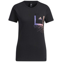 adidas 阿迪达斯 FI TEE BOS 女子运动T恤 GP0688 黑色 M