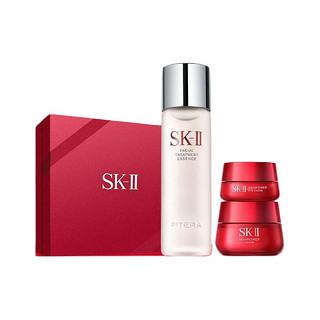 SK-II 紧致3步曲(神仙水230ml+新一代大红瓶面霜50g+眼霜15g)护肤品礼盒