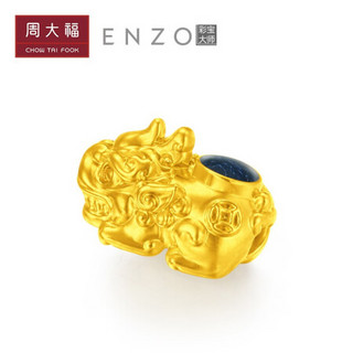 周大福 ENZO珠宝 发字貔貅 定价足金黄金吊坠转运珠红绳手链EZR EZR117 499元 约0.3g