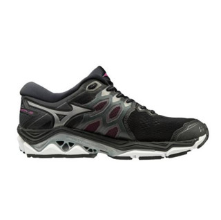 Mizuno 美津浓  Wave Horizon 3 女子跑鞋 J1GD192655 黑灰紫 36