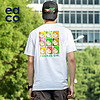 EDCO艾德克联名款2020新款短袖 波普图案印花T恤男女潮流印花纯棉