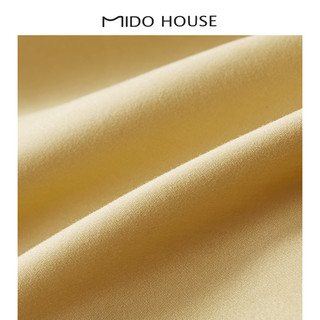 铭都家居 MIDO HOUSE铭都 100支新疆长绒棉高端四件套全棉纯棉床上床单被套四件套 1.5m床笠款【适用200*230cm被子】鸢尾黄配香槟金