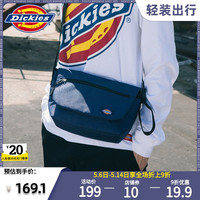Dickies官方新品男女情侣斜挎包潮流简约纯色单肩邮差包小包8331(海军蓝)