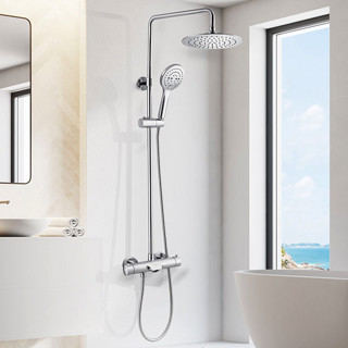 MOEN 摩恩 水呼吸系列 91071EC+2295EC+M22060 恒温花洒套装 200mm