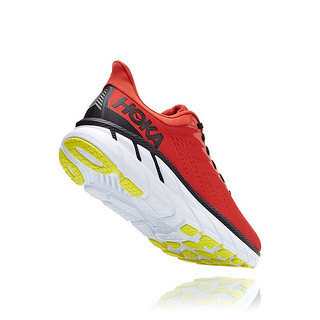 HOKA ONE ONE 克利夫顿系列 Clifton 7 男子跑鞋 1110508-CLBLC 辣椒红/黑色 44.5