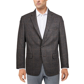 Men's Classic-Fit Ultraflex Stretch Wool Patterned Blazer