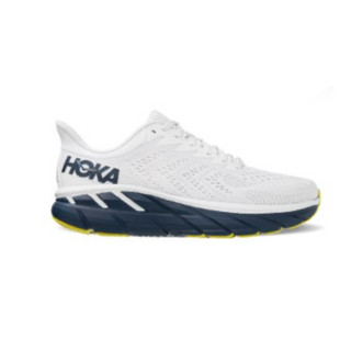 HOKA ONE ONE 克利夫顿系列 Clifton 7 男子跑鞋 1110508-BDBBI 香槟白/黑鸢尾花 40