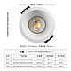 MEIZU 魅族 T20T1 LED筒灯 开孔75-80mm 高55.5mm