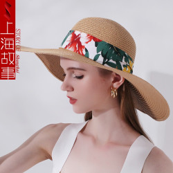 shanghai story 上海故事 上海故事 夏季女士防晒遮阳太阳帽